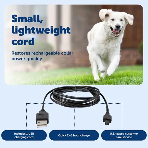 Vista 5 de PetSafe Cargador receptor – Cable de carga rápida – Cable de carga USB para valla inalámbrica y sistemas de valla en tierra – Compatible