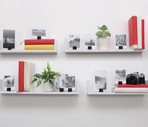 Vista 5 de Paquete de 20 mini soportes de madera para números de mesa, tarjeteros de lugar, tarjeteros de mesa de comedor, tarjeteros de identificación