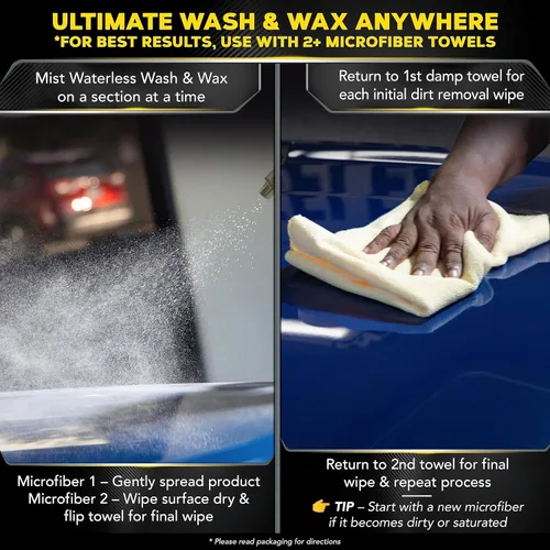 Vista 4 de Meguiar's G3626 Ultimate Water Wash & Wax - Botella de spray de 26 onzas