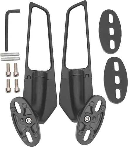 Vista 6 de Espejos retrovisores modificados para motocicleta, espejos laterales giratorios ajustables para Honda CBR125R CBR250R CBR300R CBR500R CBR600F4