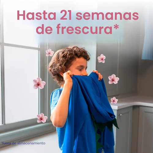 Vista 3 de Purex Crystals In-Wash - Potenciador de aroma, flor de cerezo y jengibre, 21 onzas (paquete de 4), tecnología de frescura y eliminación de olores