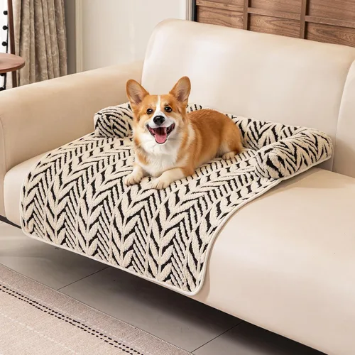 Vista 22 de Alfombrillas calmantes para cama para perros con soporte para el cuello y Negro