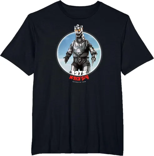 Vista 50 de Godzilla Mechagodzilla 1975 Icons of Toho T-Shirt Asphalt Grey