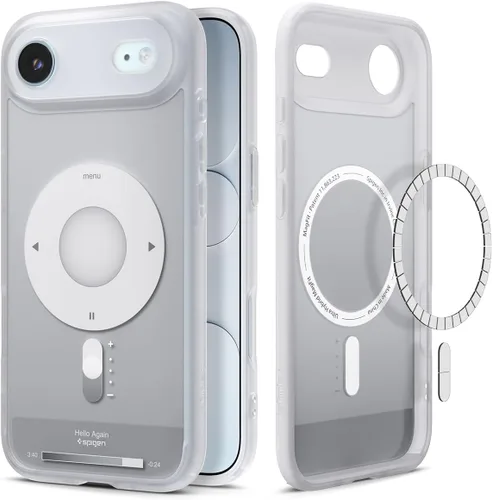 Vista 47 de Spigen Ultra Hybrid MagFit Impresión Digital Directa - Funda para iPhone 16 Pro [Diseño Personalizado][Compatible con Magsafe] - Analógica DDP