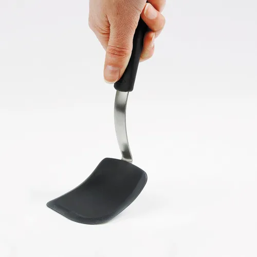 Vista 6 de OXO Good Grips - Espátula de silicona para galletas de acero inoxidable para cortar y servir