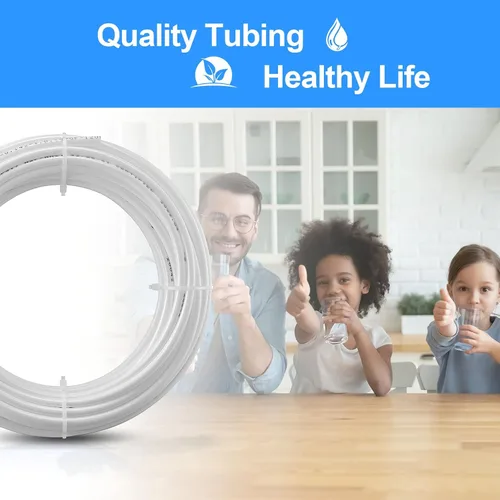 Vista 6 de Tubería de agua RO de 20 pies y 1/4 de pulgada de diámetro exterior, tubo certificado NSF para sistema de filtro purificador de agua RO