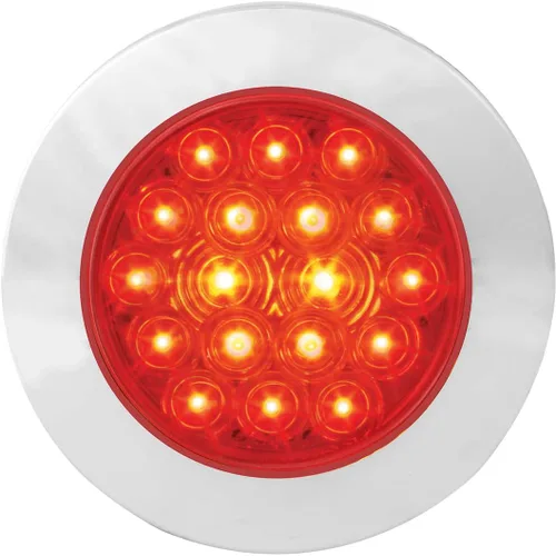 Vista 22 de GG Grand General 75870 Luz LED ámbar/ámbar (4" flota 18 brida montaje con bisel, 3 clavijas)