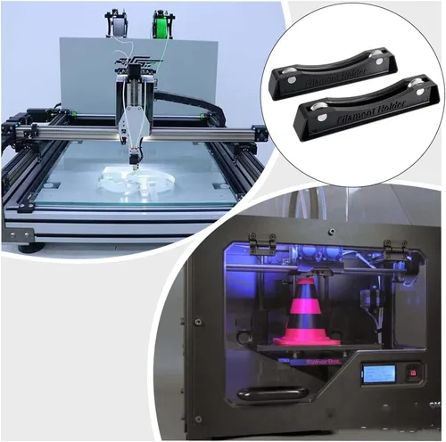 Vista 6 de Soporte de filamento para impresora 3D, soporte ajustable para carrete de impresora 3D, soportes duraderos para materiales de impresión 3D, 2