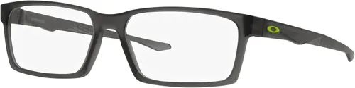 Vista 2 de Oakley OX8060 - Marcos rectangulares para lentes recetados para hombre, color gris satinado ahumadolente demo, 2.323in, Lente gris satinado