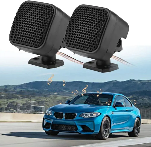 Vista 5 de Altavoz de coche, 1 par de tweeter de audio de coche de 12 V, 500 W, tweeters para audio de coche