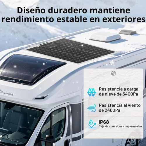 Vista 8 de ECO-WORTHY Paneles solares flexibles monocristalinos de 130 W, 12BB, 23.5% de alta eficiencia, impermeables y livianos para RV, barcos, superficies
