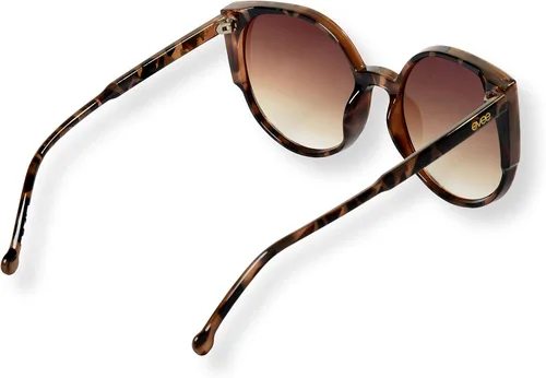 Vista 2 de Gafas de sol retro planas de gran tamaño con borde de metal y lente reflectante (Piper)