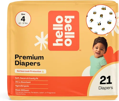 Vista 62 de Hello Bello Premium Pañales para bebé talla 1, 32 unidades de pañales desechables, extra absorbentes, hipoalergénicos con ajuste cómodo y seguro