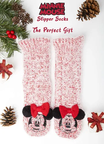 Vista 4 de Disney Women's Slippers Socks Fluffy Slipper Socks