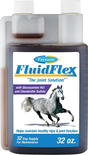 Vista 9 de Farnam Fluidflex Suplemento líquido para articulaciones para caballos, suministro para 128 días, 128 onzas Liquid Joint Supplement for Horses