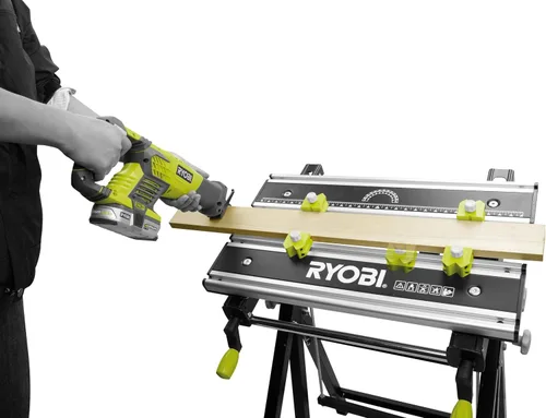 Vista 6 de Ryobi Banco de trabajo de metal plegable RWB03 con ángulo y altura ajustables