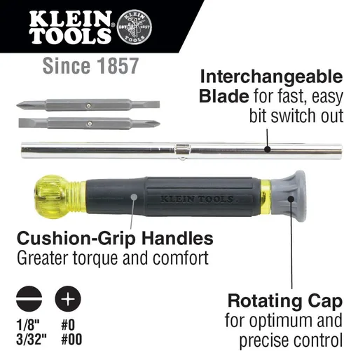 Vista 6 de Klein Tools Kit de trazador de cables con juego de destornilladores Rastros de teléfono, Internet, vídeo, cables de datos