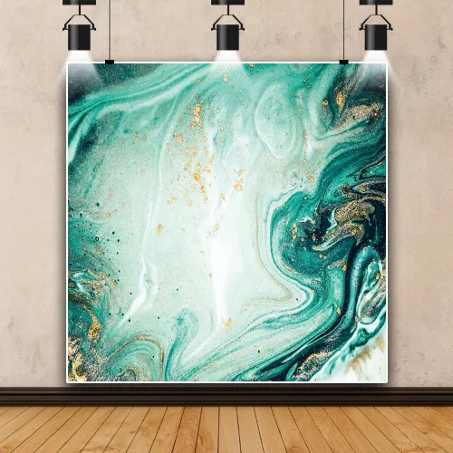 Vista 27 de Telón de fondo de fotografía con textura de mármol negro dorado de 5 x 4 pies, arte abstracto, fondo de fondo dorado de arena movediza líquida