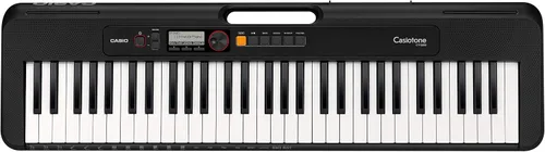 Vista 2 de Casio CT-S200BK EPA - Paquete de teclado prémium de 61 teclas con auriculares, soporte, fuente de alimentación, cable USB de 6 pies y software