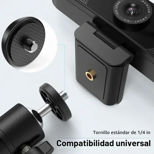 Vista 9 de EMEET PIXY Cámara PTZ 4K con doble cámara alimentada por IA y trípode de escritorio