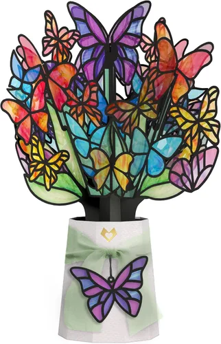 Vista 8 de Lovepop Ramo de Flores de Papel Desenfundable de Todos los Días para Ella y Él - Tarjetas de Felicitación 3D para Niños, Niñas, Hombres, Mujeres