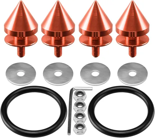 Vista 15 de EZAUTO WRAP Kit de fijadores de liberación rápida con espigas negras para parachoques de coche, maletero, guardabarros, tapas de escotilla