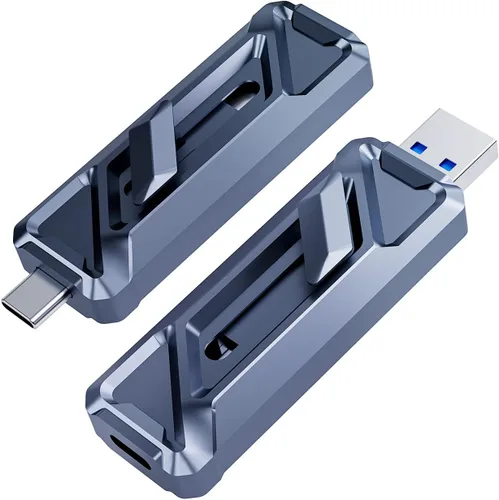 Vista 10 de Unidad USB SSD externa de 1 TB, 2050 MB/s USB-C y USB-A SSD portátil -F955