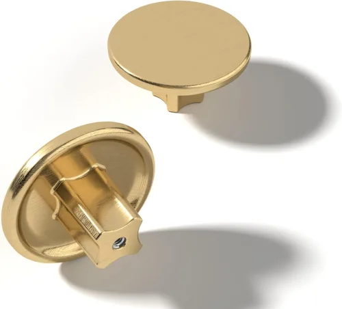 Vista 7 de Paquete de 10 tiradores de metal sólido para gabinetes de baño y decoración del hogar, manijas de gabinete de cocina de metal inoxidable Paquete