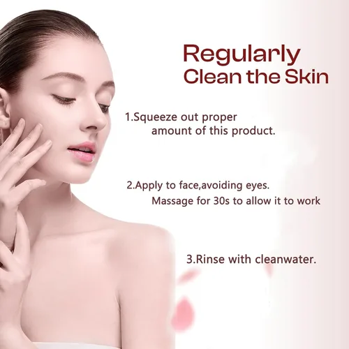 Vista 3 de Gel exfoliante purificador, limpiador facial hidratante, suave, limpiador para todo el cuerpo, limpia la suciedad y los aceites (1 unidad)