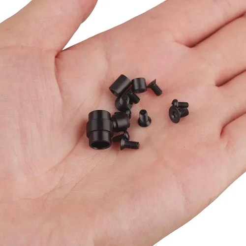 Vista 2 de Juego de accesorios de titanio de 13 piezas para Spyderco Paramilitary PM2 C81, incluye tornillos, pivote principal, tubo de cordón, espaciador