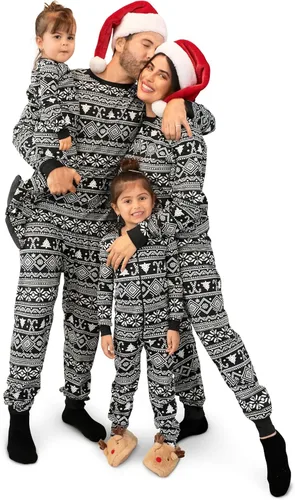 Vista 36 de The Children's Place Pijama de Navidad unisex para bebé, algodón