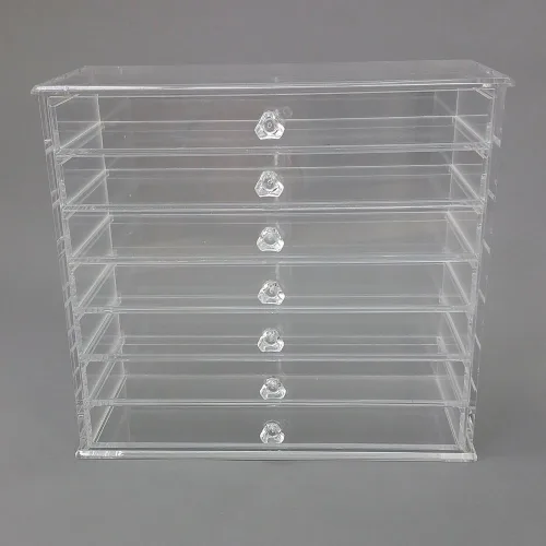 Vista 5 de OnDisplay Caitlyn - Organizador acrílico de 7 niveles para cosméticos y maquillaje