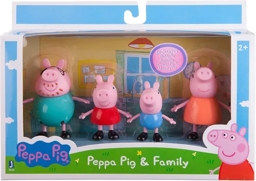 Vista 2 de Peppa Pig Paquete familiar de 4 figuras para 2 años