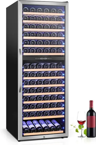 Vista 28 de 35.42" W Commercial Under Counter Beverage Refrigerator, 2 Glass Door Back Bar Cooler, Built-in/Freestanding 7.4Cuft Drink Fridge with LED Light