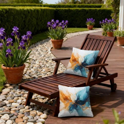 Vista 6 de Juego de 2 fundas de almohada impermeables para exteriores, 16 x 16 pulgadas, fundas de almohada decorativas de patio para muebles de jardín, sofá