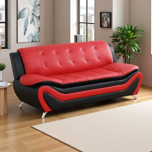 Vista 37 de Sofás de cuero para sala de estar, juego de sofá seccional, juego de 2 piezas de muebles para sala de estar, juego de sofá y sofá biplaza