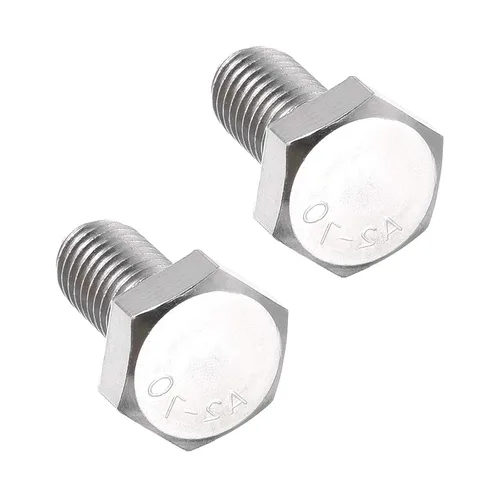 Vista 32 de 10 tornillos hexagonales M6 M6-0.039 x 1.575 in UNC Tornillos de cabeza hexagonal A2-70 (304) de acero inoxidable totalmente roscados, totalmente