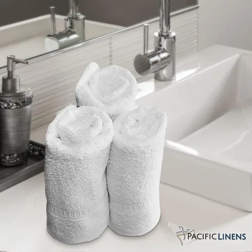 Vista 6 de Pacific Linens Toallas de baño, 100% algodón, 13 x 13 pulgadas, toalla facial para uso en baño y cocina, paños de lavado, paquete de 12