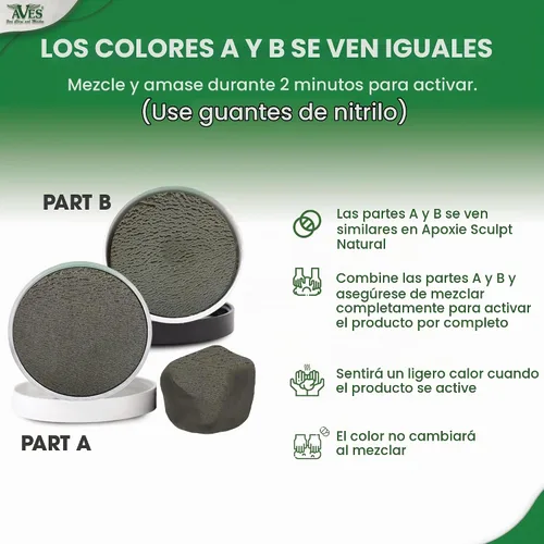 Vista 2 de Arcilla epóxica natural Apoxie Sculpt 4 libras de Aves
