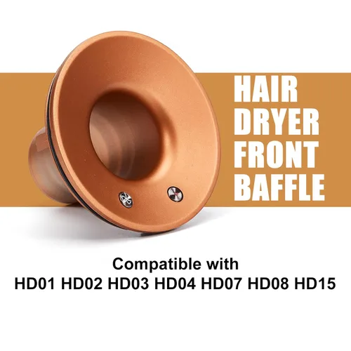 Vista 2 de Tablero deflector frontal de repuesto para Dyson Supersonic HD01 HD02 HD03 HD07 HD08 accesorio para secador de pelo, cubierta frontal para secador