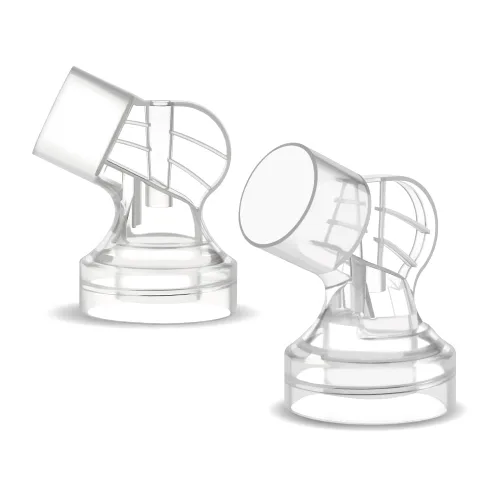 Vista 47 de Maymom MyFit Crater Series - Protector de pecho pequeño de 0.394 in con diseño de dos piezas compatible con piezas de bomba Medela; reemplazo