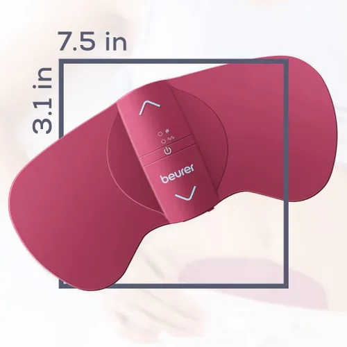 Vista 9 de Beurer EM50 Unidad TENS y Almohadilla Térmica - Portátil para Alivio del Dolor de Cólicos Menstruales y de la Espalda Inferior, Recargable, Apagado