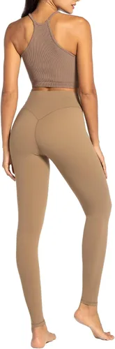 Vista 3 de Sunzel Nunaked Leggings de entrenamiento para mujer, control de abdomen, compresión para entrenamiento, gimnasio, yoga, sin costura frontal