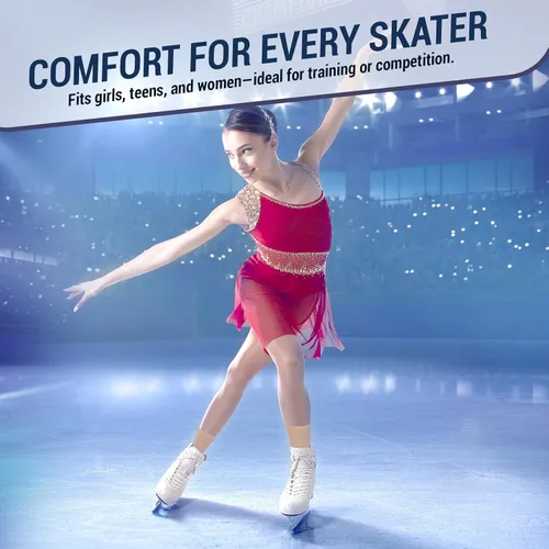 Vista 7 de Kami-So Tobillera de gel para patinaje artístico para mujer Soporte de tobillo para patinadores sobre hielo Protege contra la fricción
