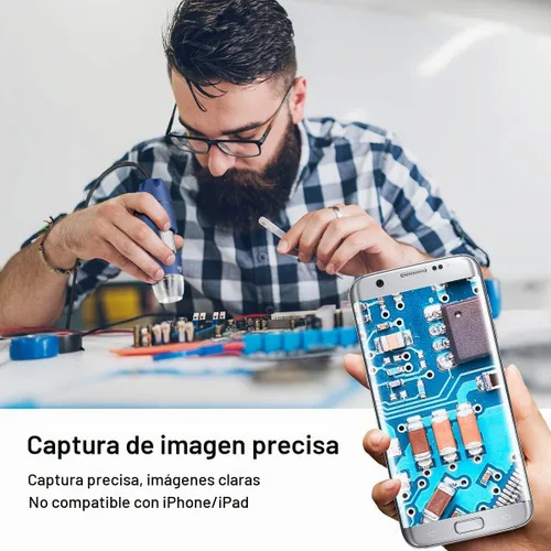 Vista 5 de Cámara de microscopio USB HD 2MP para Android y Windows Linux Mac PC