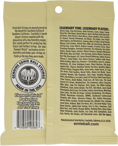 Vista 3 de Ernie Ball - Cuerdas personalizadas para guitarra acústica Earthwood de bronce 80/20, calibre medio, calibre 12.5-56 (P02005) (Paquete de 2)