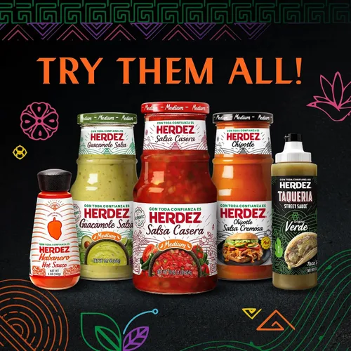 Vista 6 de Salsa Verde HERDEZ, suave, jarra de 68 oz – Salsa verde de tomatillo para tacos, enchiladas y salsas para mojar