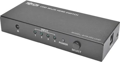 Vista 3 de Tripp Lite Interruptor HDMI 4K de 3 puertos para video y audio, salida 3 en 1 (F/F), control remoto IR, mini (B119-003-UHD-MN), multicolor