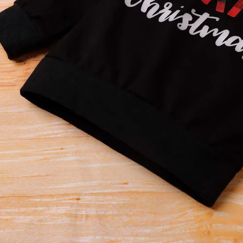 Vista 7 de Sudadera de manga larga para bebé y niña con diseño de Feliz Navidad