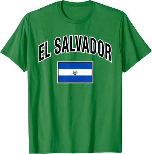 Vista 4 de Camiseta salvadoreña Orgullosa Bandera de El Salvador, Negro